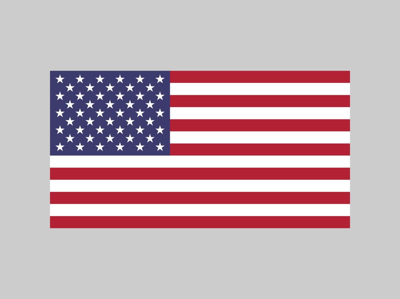 US-Flagge, offizielle Farben und Proportionen. Vektor-Illustration. vektor