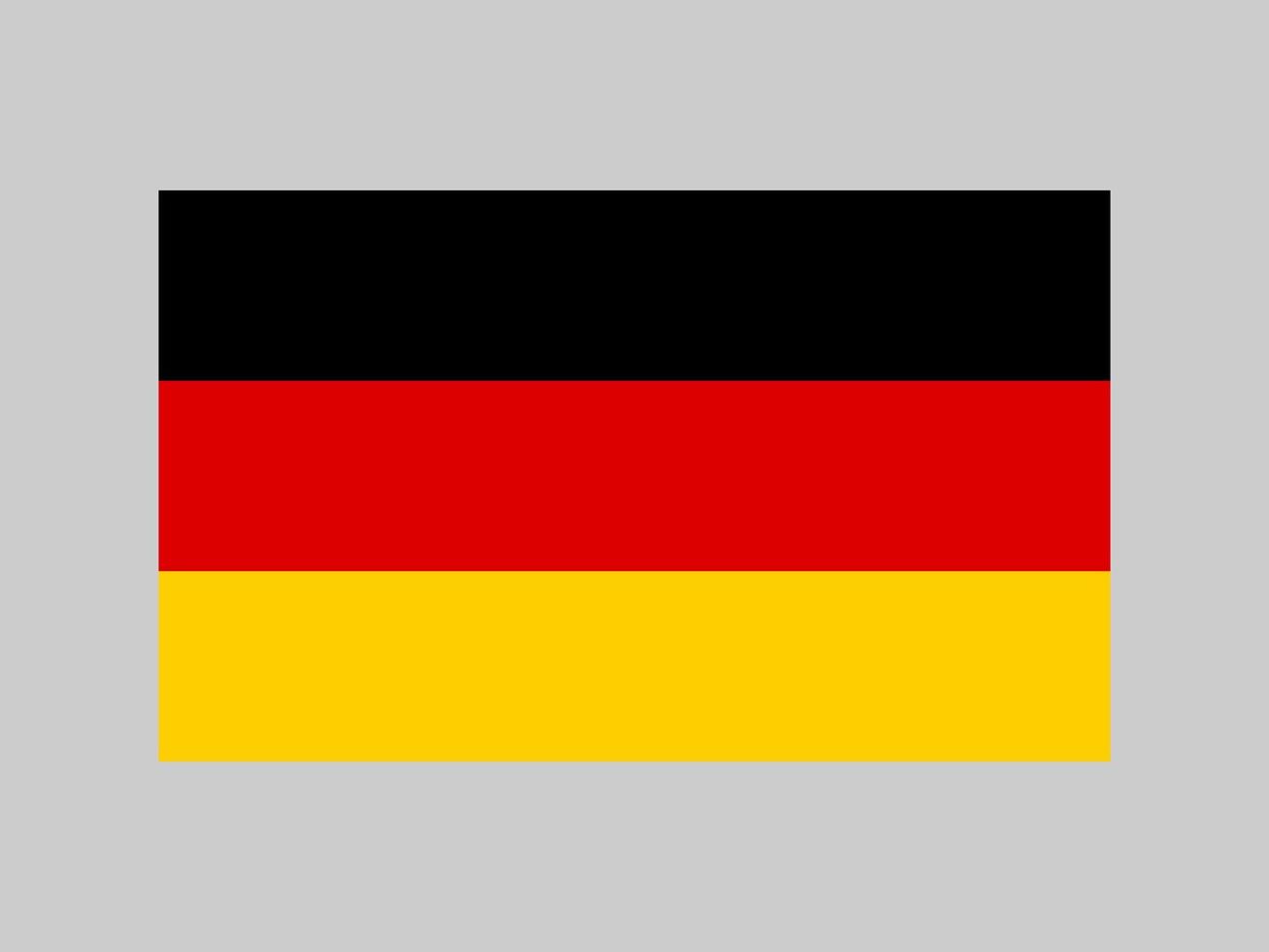 Deutschlandflagge, offizielle Farben und Proportionen. Vektor-Illustration. vektor