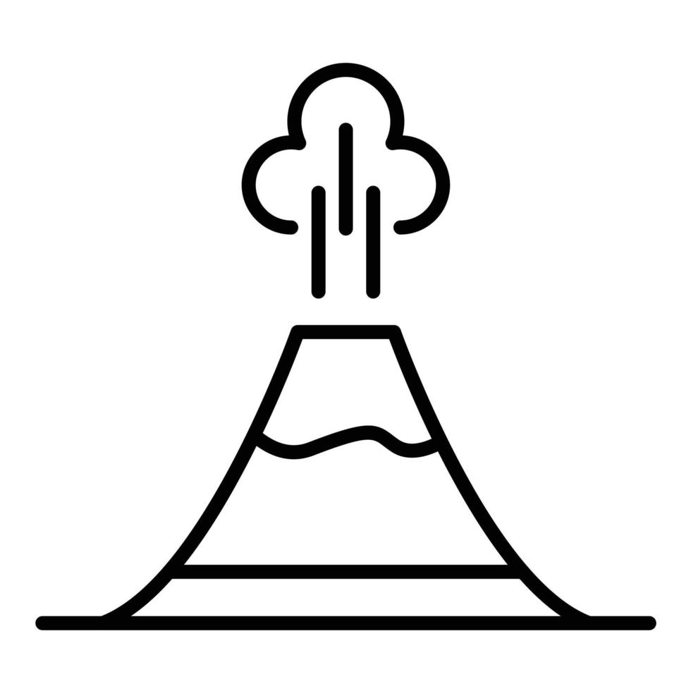 Symbol für die Vulkanlinie vektor