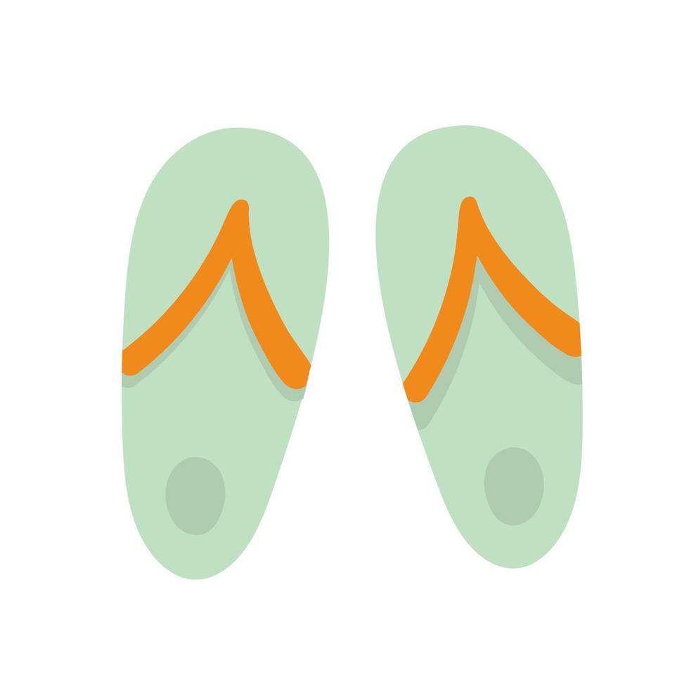 Flip Flops isoliertes Symbol auf weißem Hintergrund. vektor