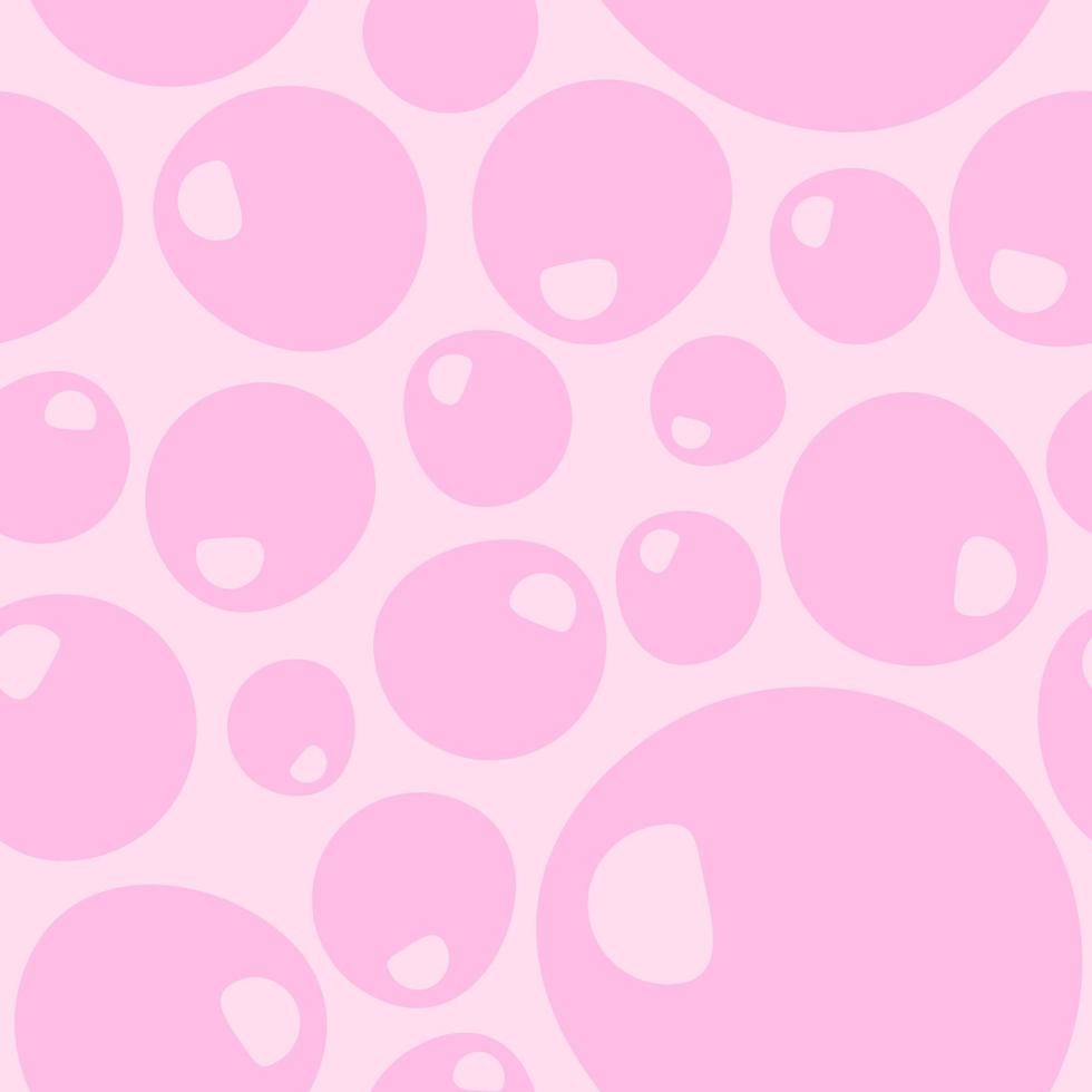 nahtloses Muster mit rosa Blasen vektor