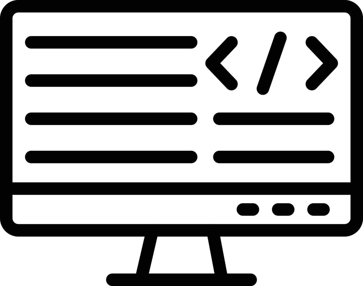 programmering vektor ikon design illustration