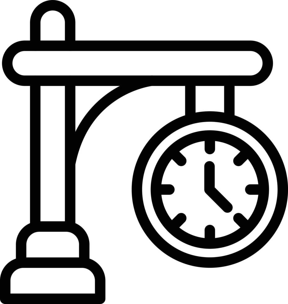 Uhr-Vektor-Icon-Design-Illustration vektor