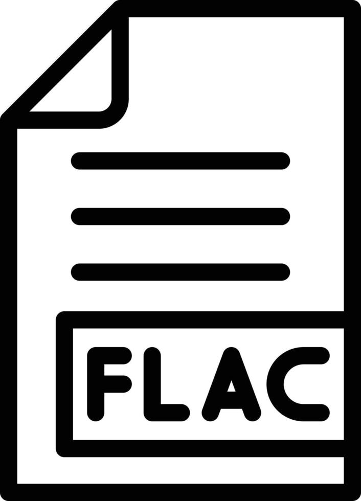 flac vektor ikon design illustration