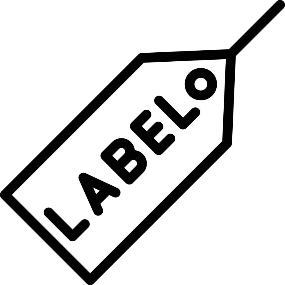 Label-Vektor-Icon-Design-Illustration vektor