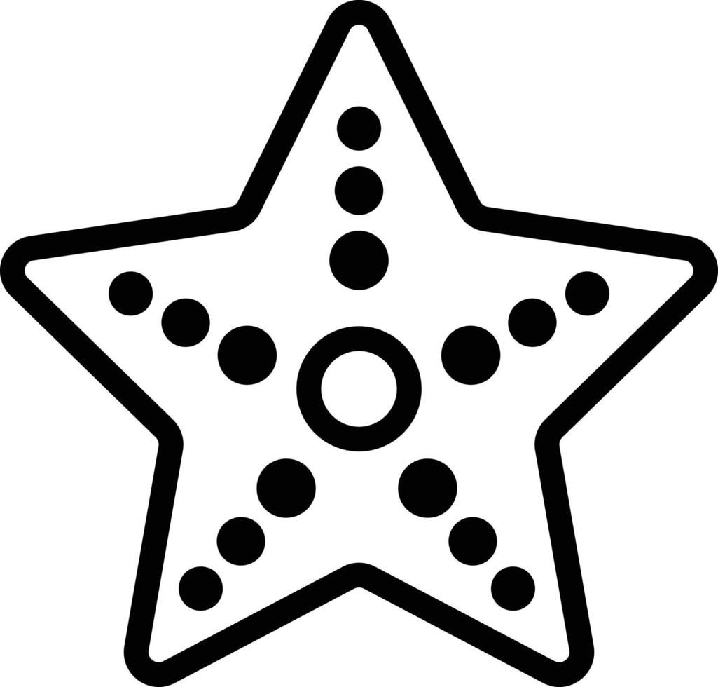 stjärna fisk vektor ikon design illustration