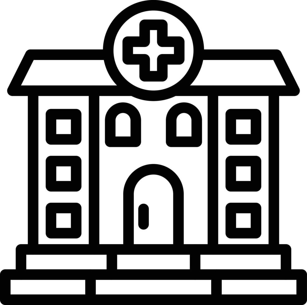 Krankenhaus-Vektor-Icon-Design-Illustration vektor