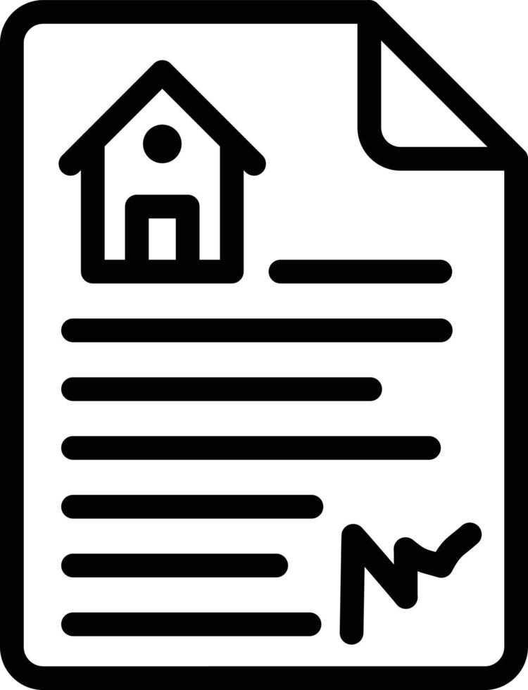 Haus-Dokument-Vektor-Icon-Design-Illustration vektor