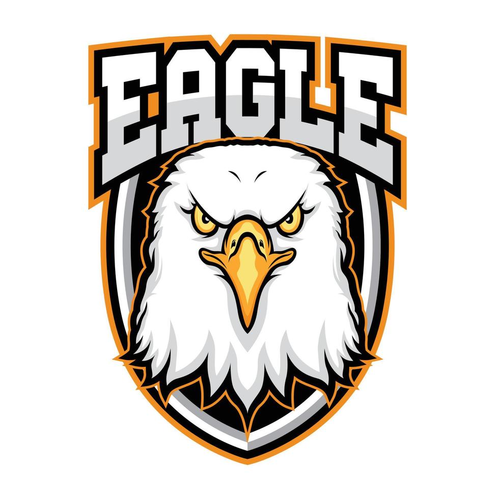 head eagle maskot för sport och esports logotyp vektorillustration vektor