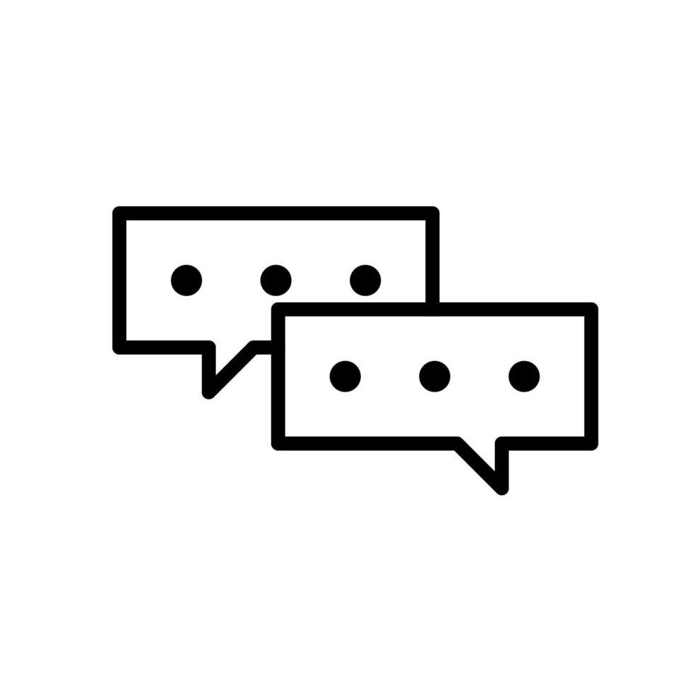 Chat-Vektor-Illustration. Symbol für Nachrichtenblase, Design zum Chatten vektor
