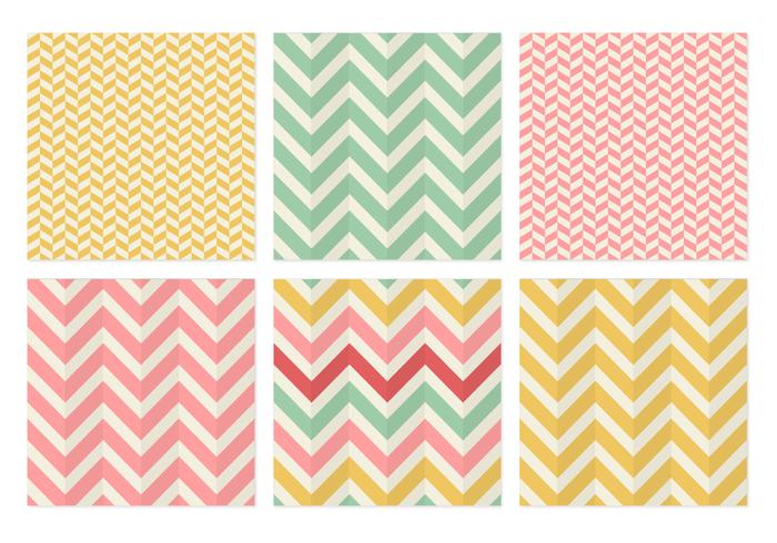 Herringbone Chevron Nahtlose Vektor Patterns