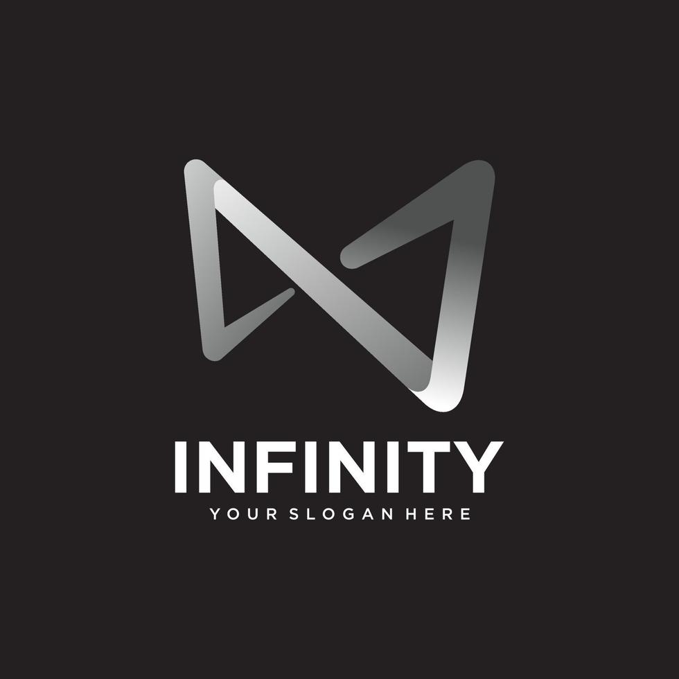 kreativa infinity logotyp design vektor mall