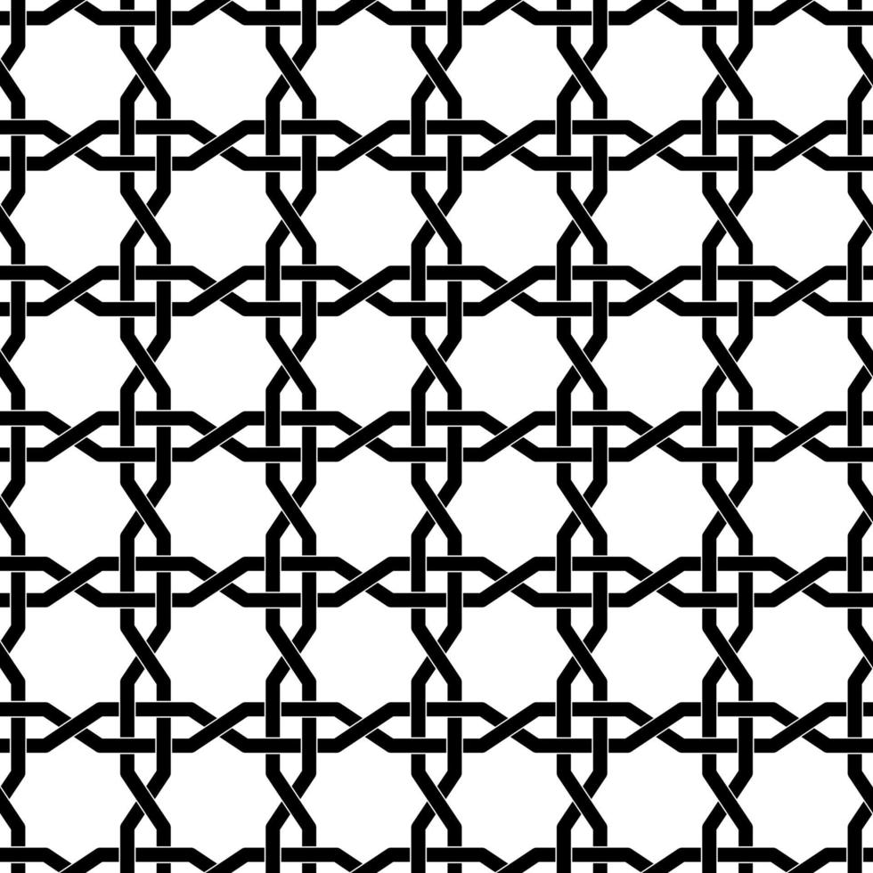 svart vit arabiska sömlösa mönster vektor
