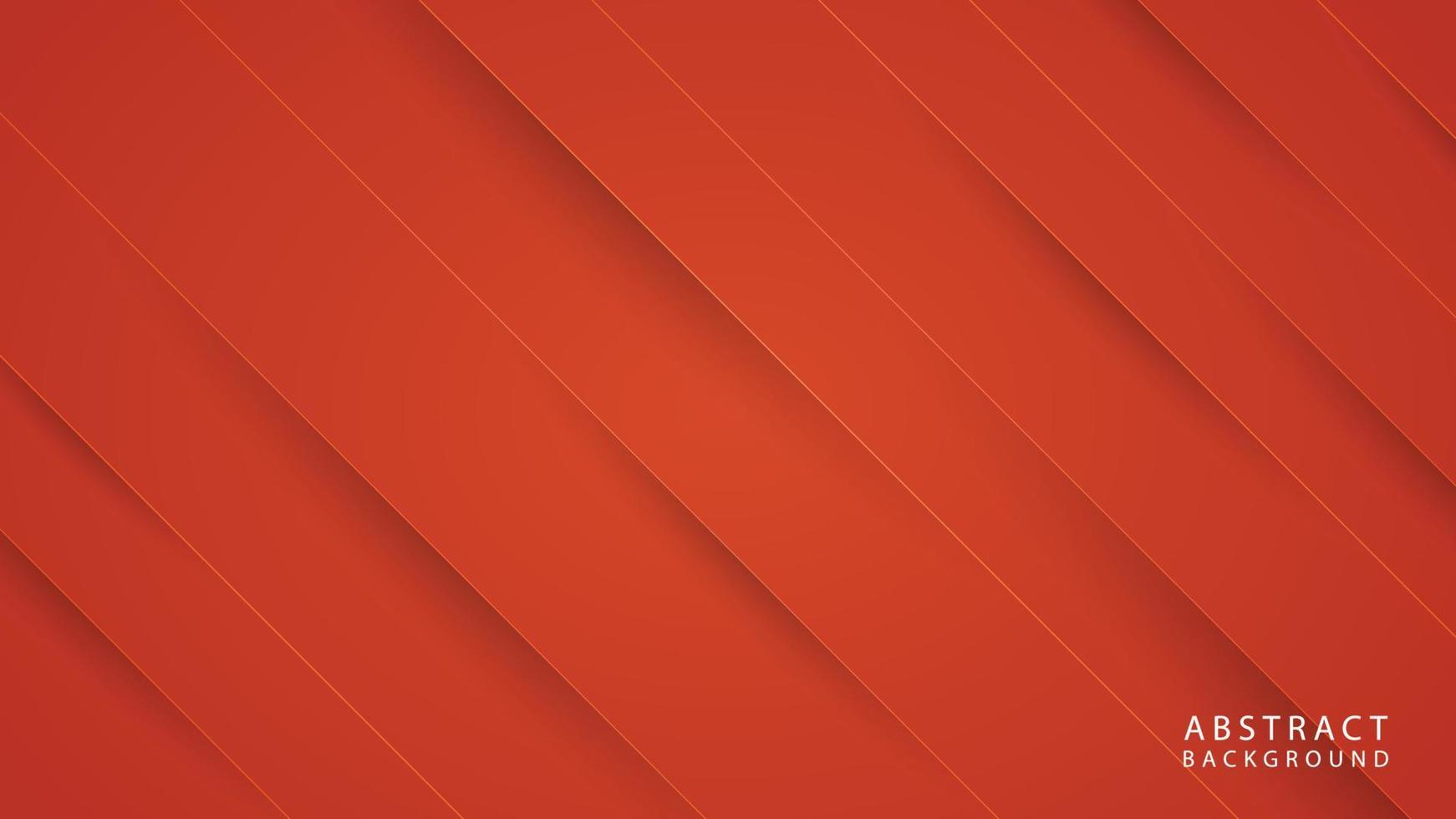 abstrakte geometrische Linienformen auf orangefarbenem Hintergrund vektor