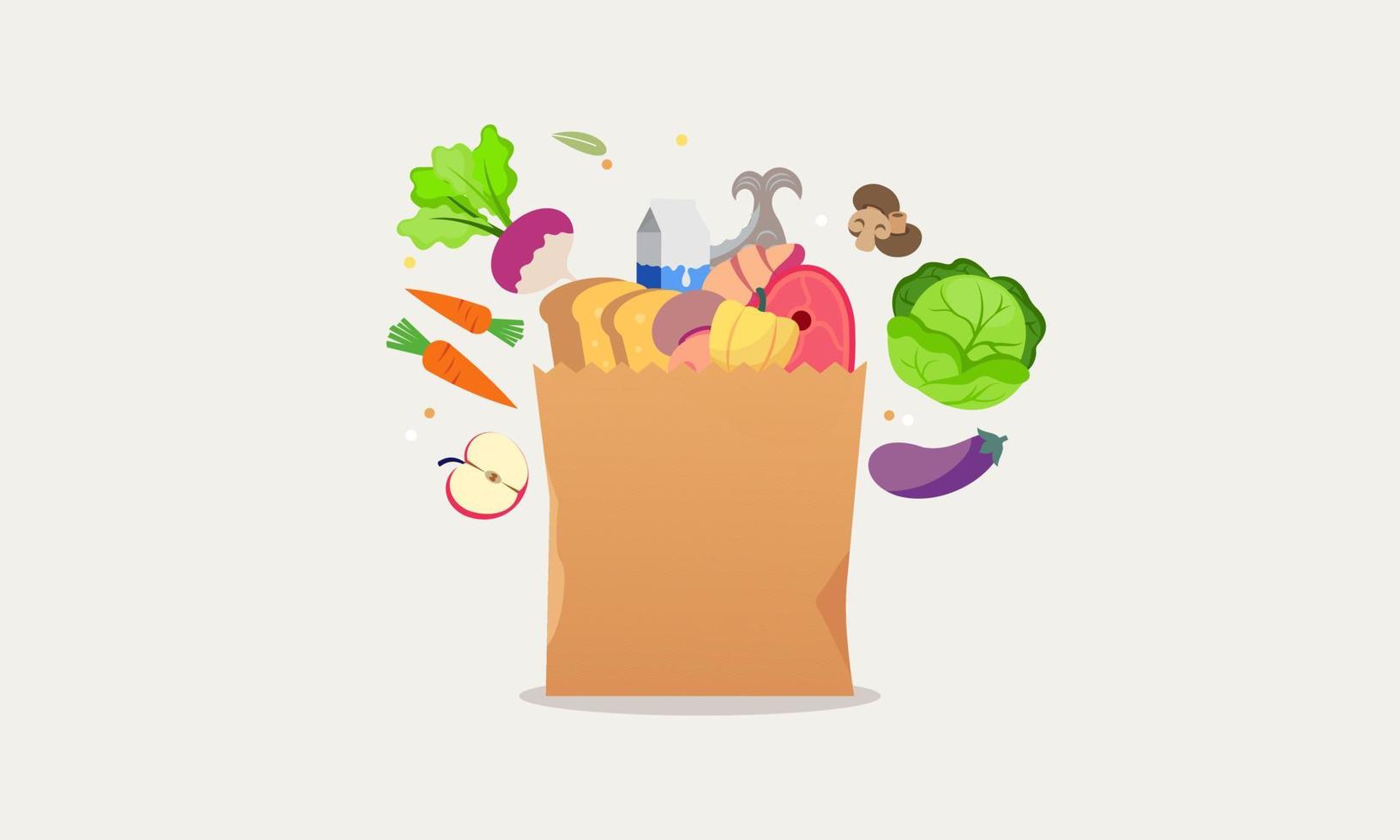 World Food Day hälsosam kost illustration grön livsmedelssäkerhet vektor