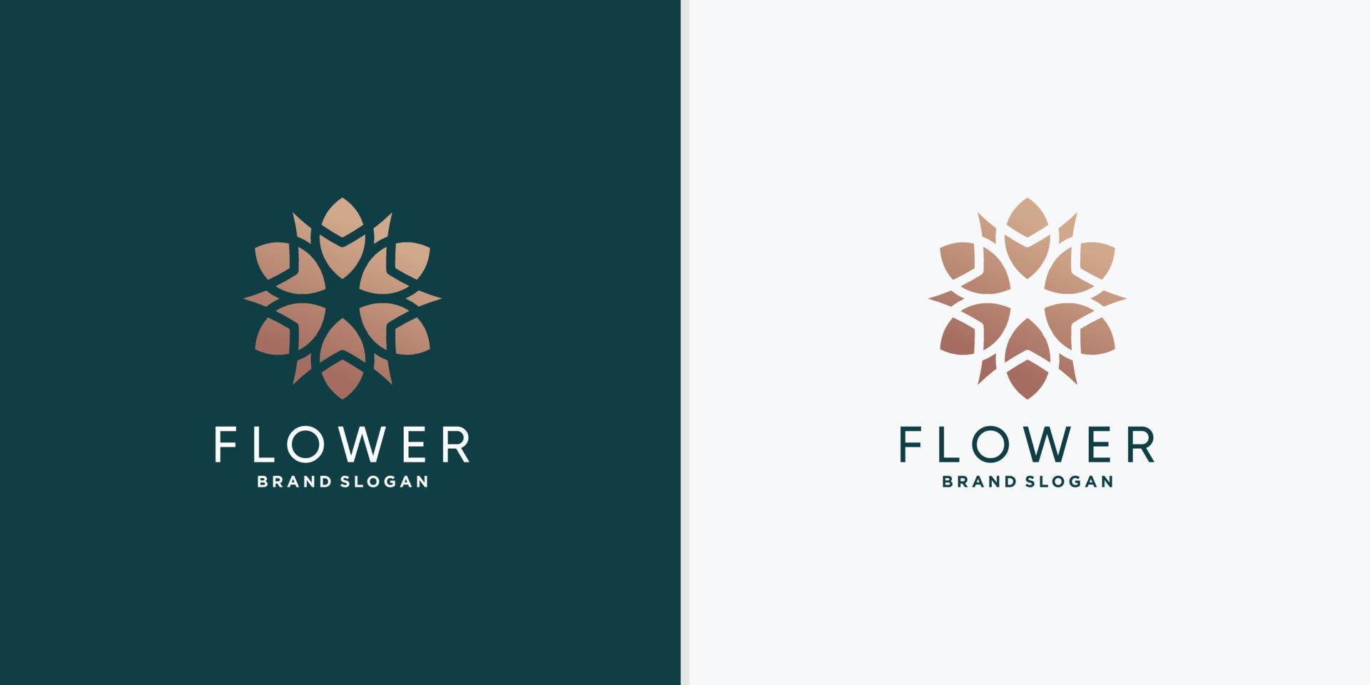 Blumen-Logo-Vorlage für Frau, Schönheit, Spa, Wellness-Unternehmen Premium-Vektor-Teil 3 vektor