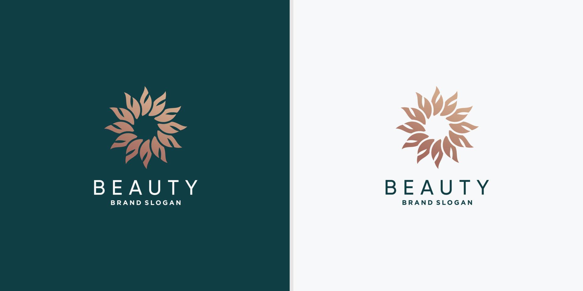 Beauty-Logo-Vorlage für Frau, Spa, Wellness-Unternehmen Premium-Vektor Teil 2 vektor