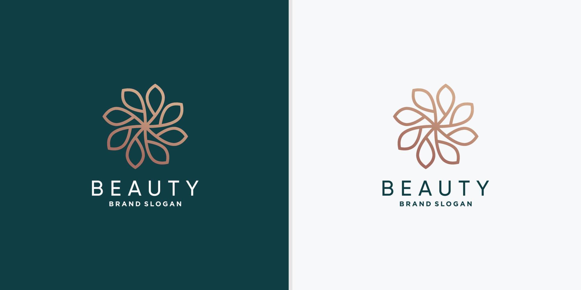 Beauty-Logo-Vorlage für Frau, Spa, Wellness-Unternehmen Premium-Vektor Teil 1 vektor