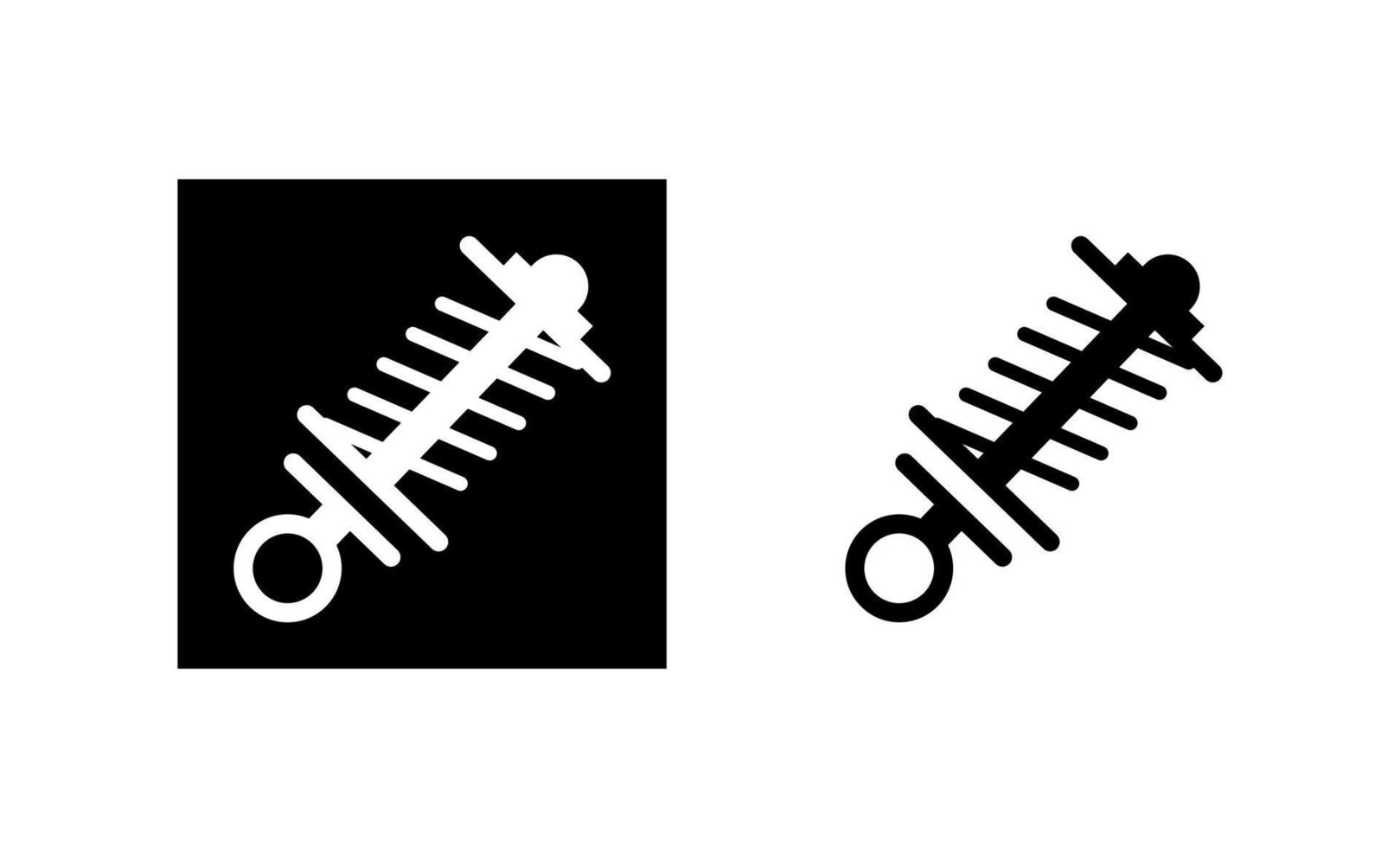 bilupphängning och fjäderikonen. bilflexibilitet, dämpningsdel. siluett och linjär originallogotyp. enkel disposition stil tecken ikon. vektor illustration isolerad på vit bakgrund. eps10.