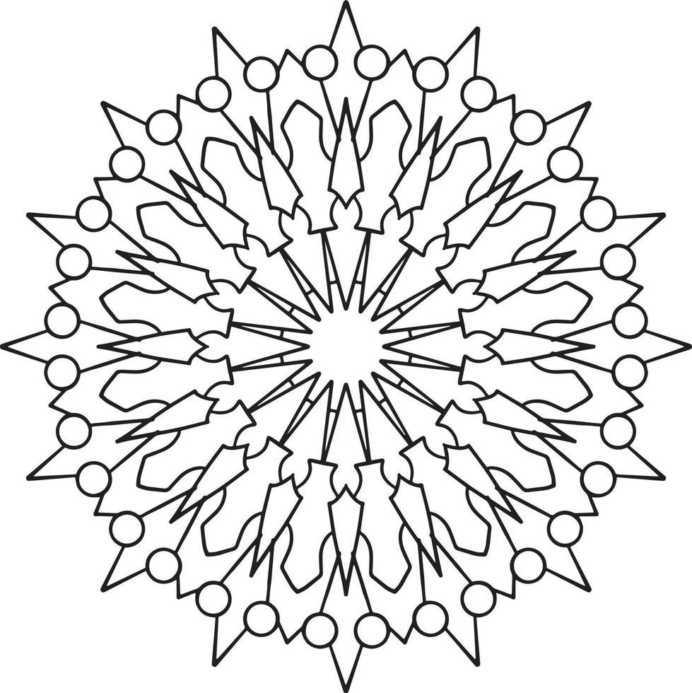 kungliga mandala konstverk för dekoration, design, tatuering, fred vektor