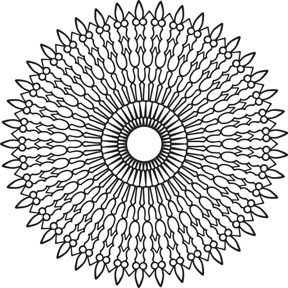 königliches Mandala-Kunstwerk für Dekoration, Design, Tätowierung, Frieden vektor