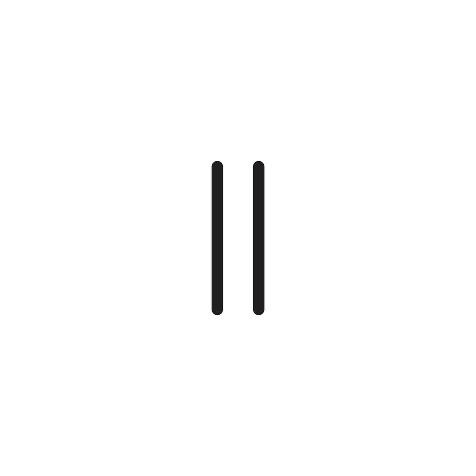 Pause-Icon-Vektor für Website-Symboldarstellung vektor