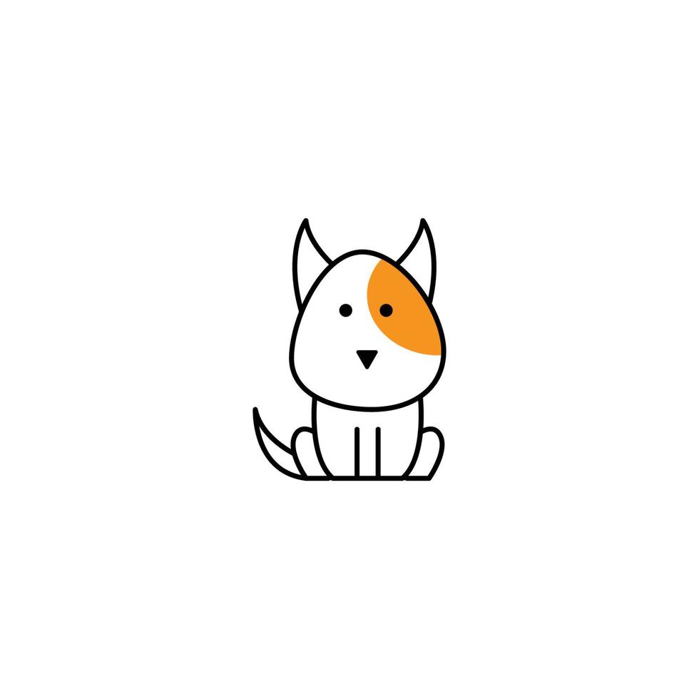 modernes Haustier-Logo-Design. Hund-Symbol-Symbol. Vektorgrafik vektor