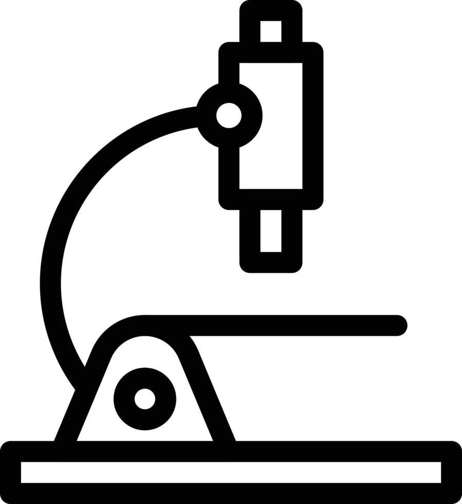 Mikroskop-Vektorillustration auf einem Hintergrund. Premium-Qualitätssymbole. Vektorsymbole für Konzept und Grafikdesign. vektor