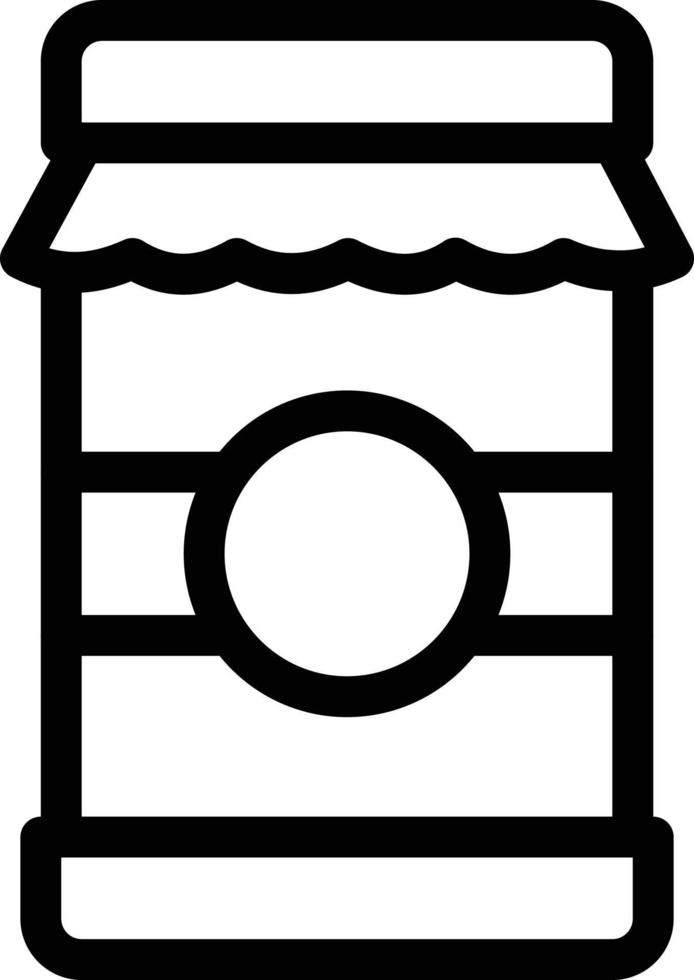 jar-vektorillustration auf einem hintergrund. hochwertige symbole. vektorikonen für konzept und grafikdesign. vektor