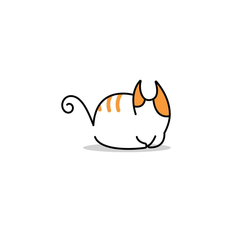 modern design för husdjurslogotyp. katt ikon symbol. vektor konst illustration
