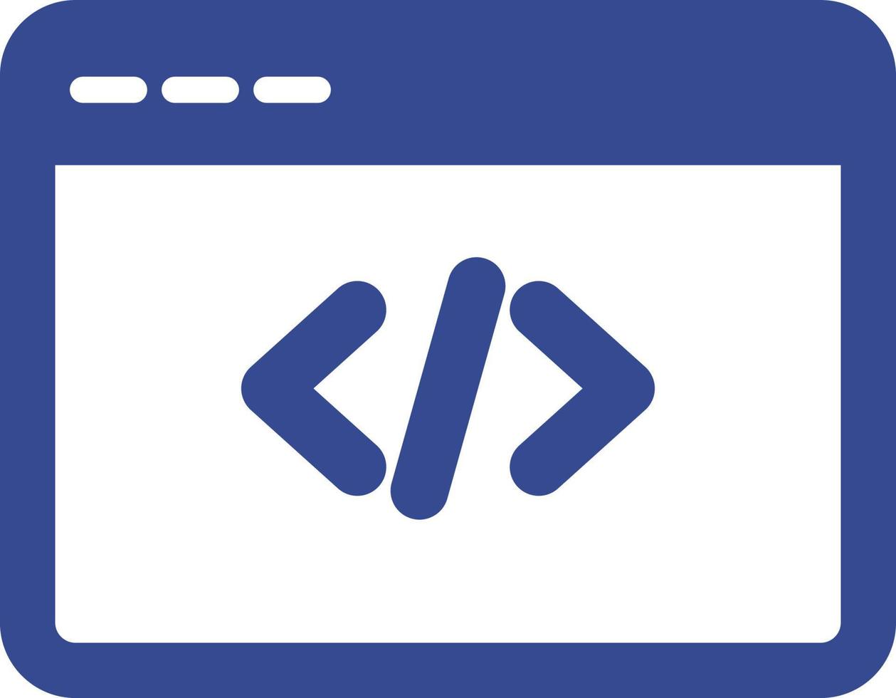 programmeringswebbläsare isolerad vektorikon som enkelt kan ändras eller redigeras vektor
