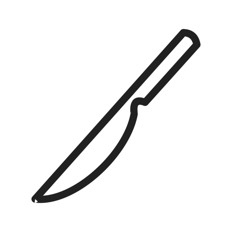 Symbol für die Messerlinie vektor