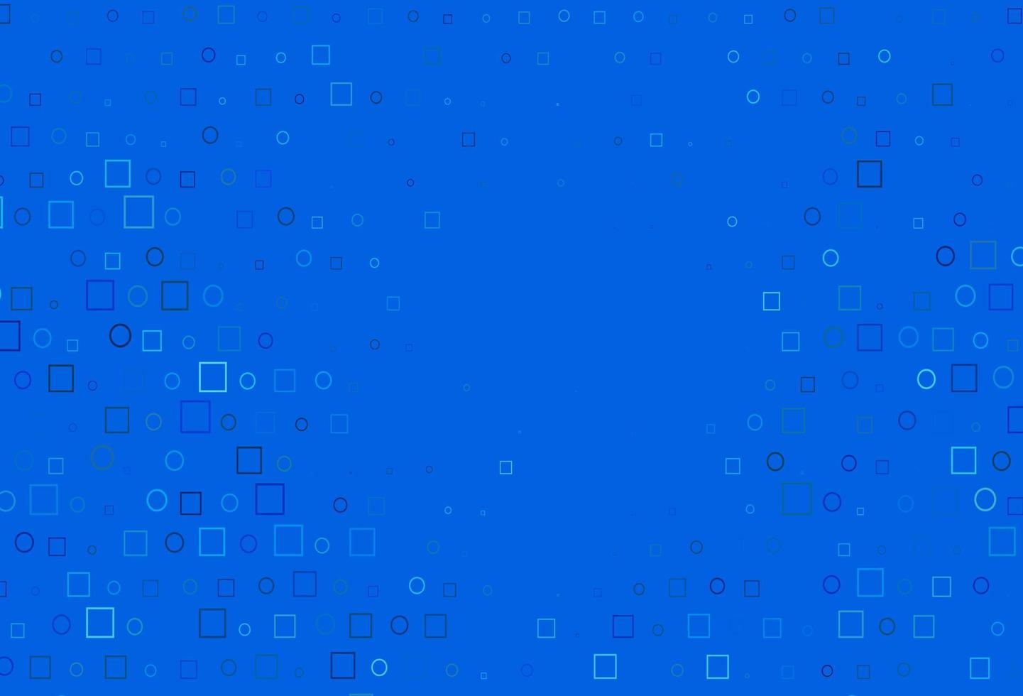 ljusblå vektorbakgrund med cirklar, rektanglar. vektor