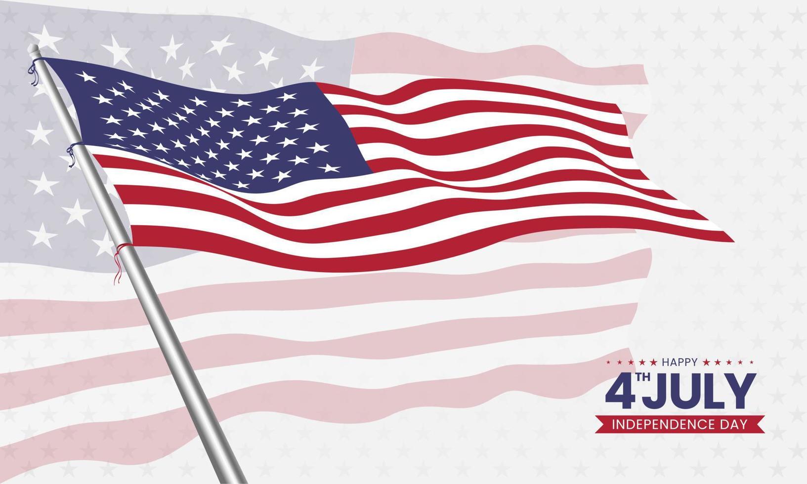 Happy Independence Day Hintergrund der USA am 4. Juli vektor