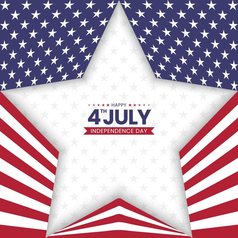 unabhängigkeitstag 4. juli patriotischer hintergrund vektor