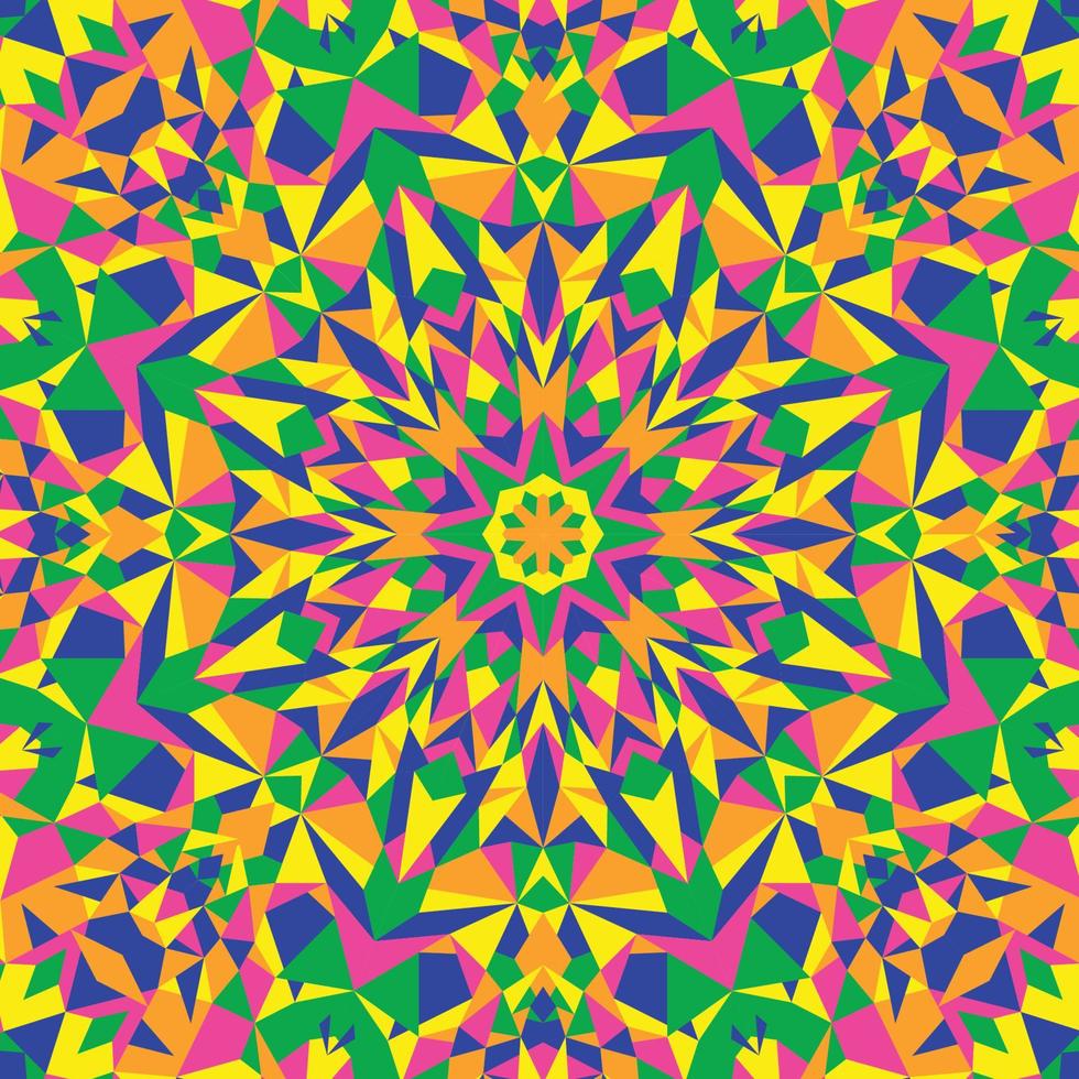 abstraktes Fraktal-Kaleidoskop-Konzept vektor