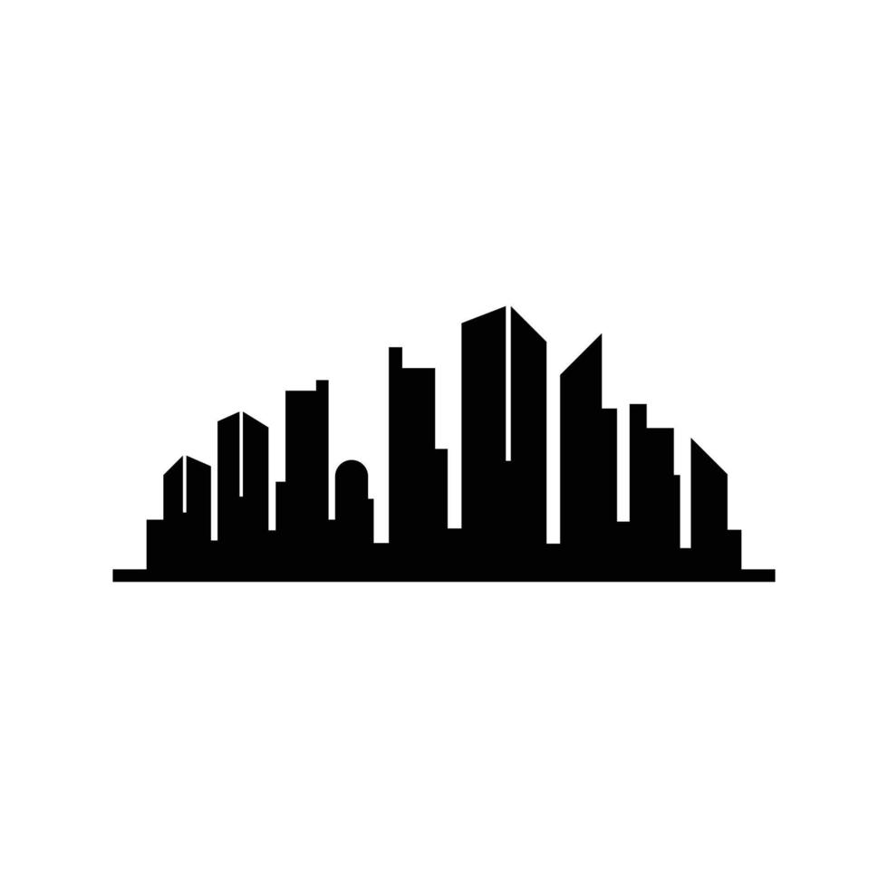 Silhouettendesign-Vektor der Skyline der Stadt vektor