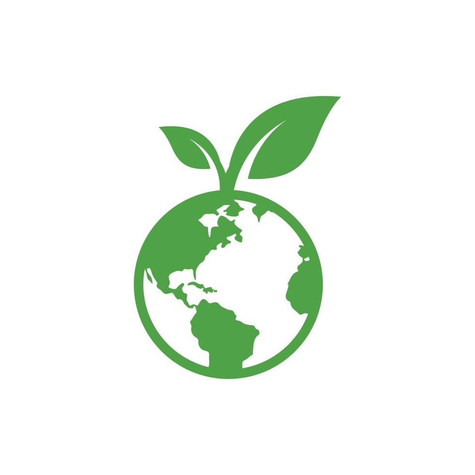 Umwelt-Logo-Icon-Design-Vorlage vektor
