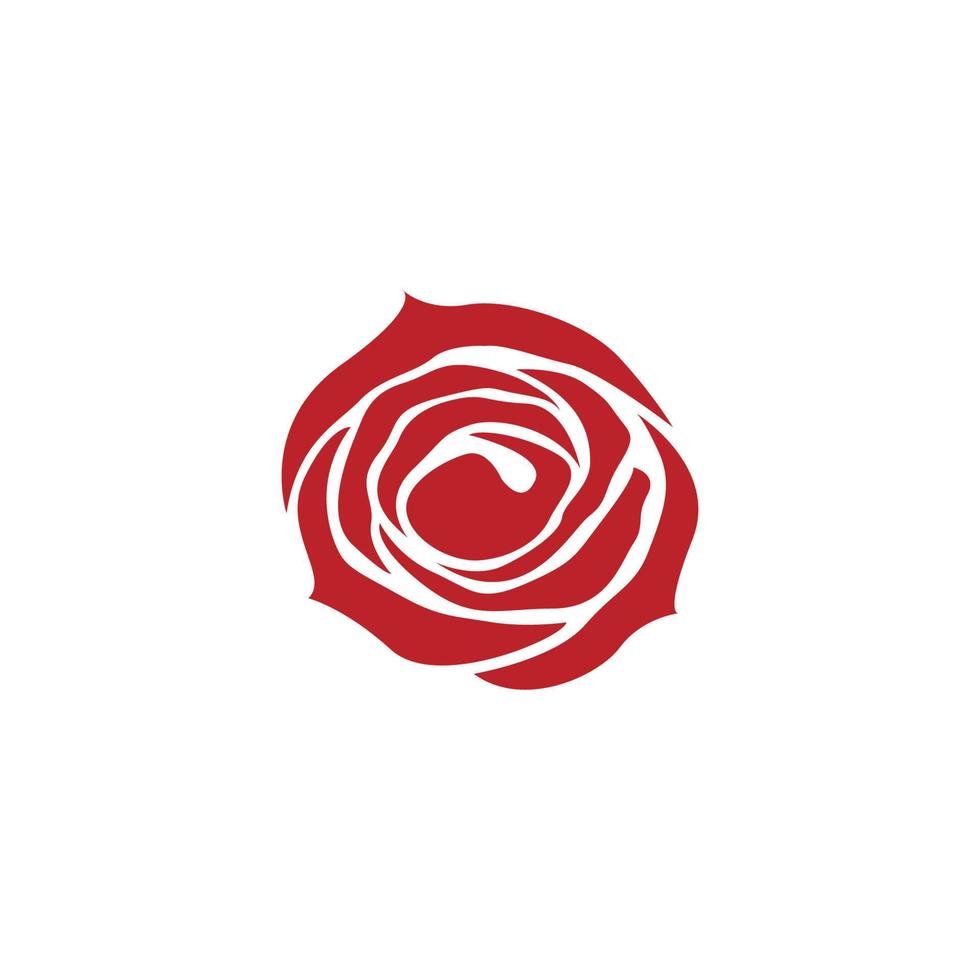 Rose-Icon-Design-Vorlage vektor