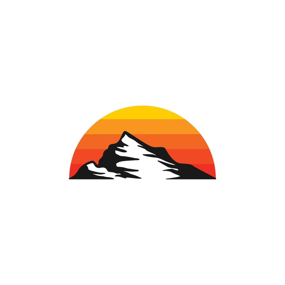 Design-Vorlagenvektor für Berg-Logo-Icons vektor