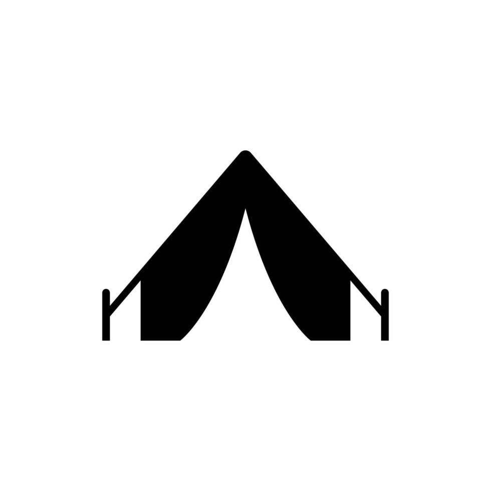 camping tält ikon formgivningsmall vektor