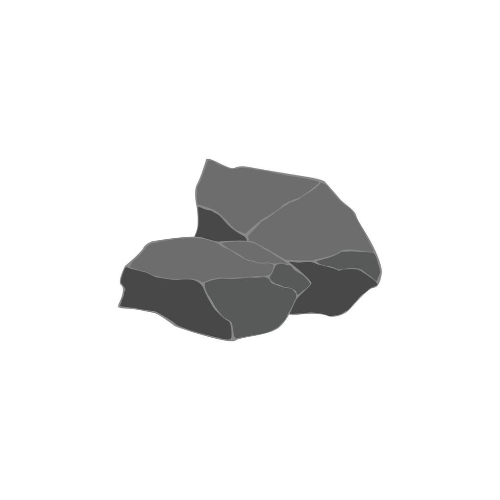 Rock-Clipart-Design-Vorlagenvektor vektor