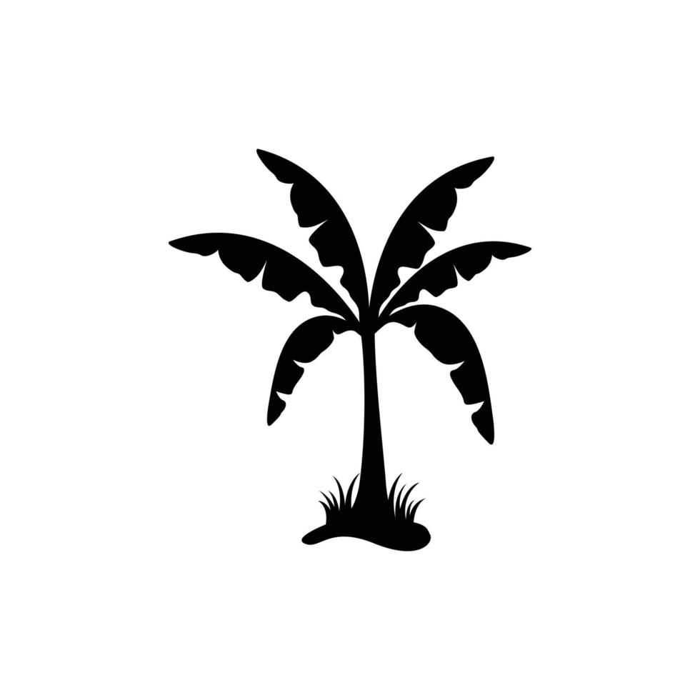 banan träd ikon design mall vektor