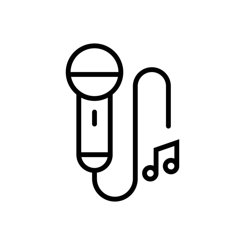 Karaoke-Icon-Design-Vorlage vektor