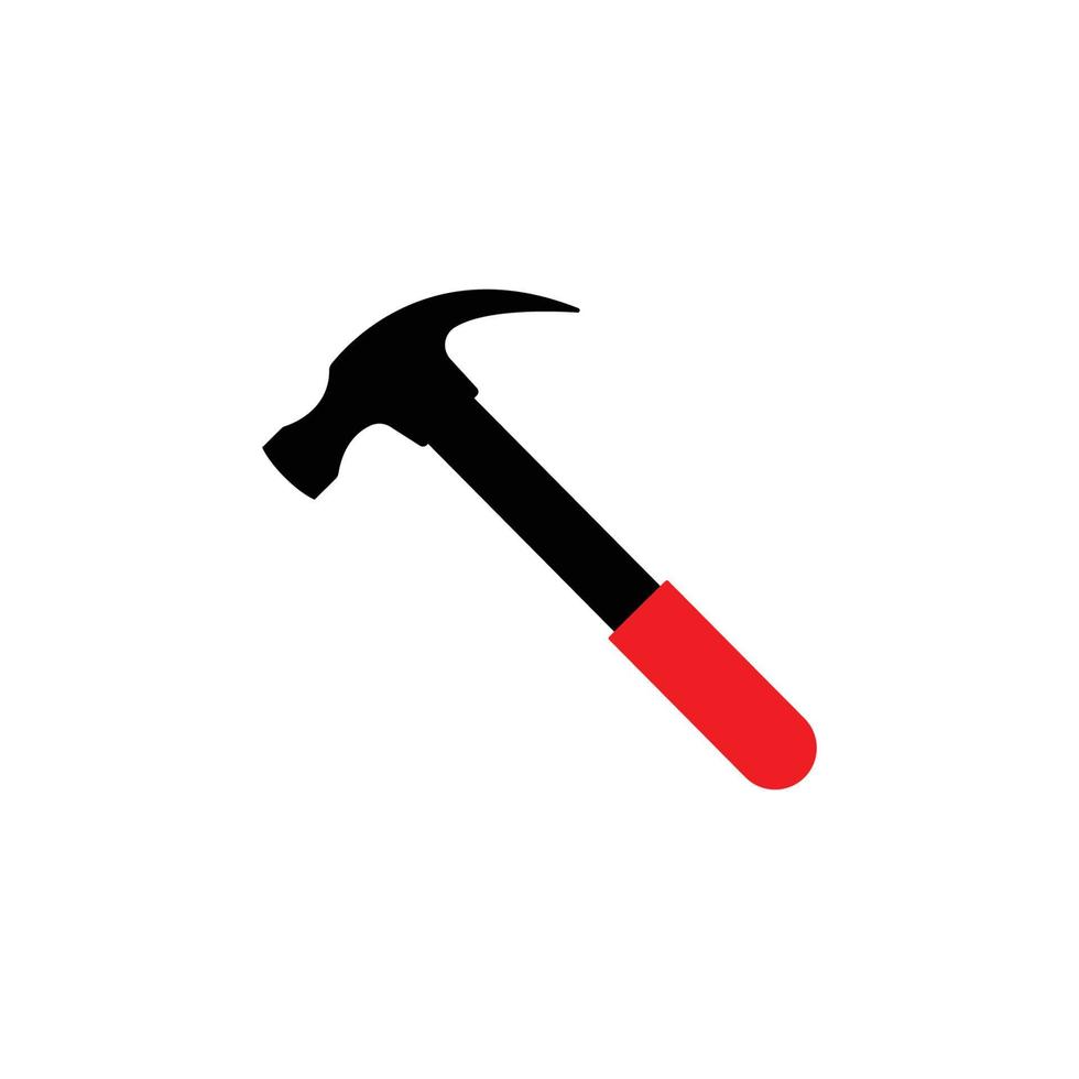 Hammer-Icon-Design-Vorlage vektor