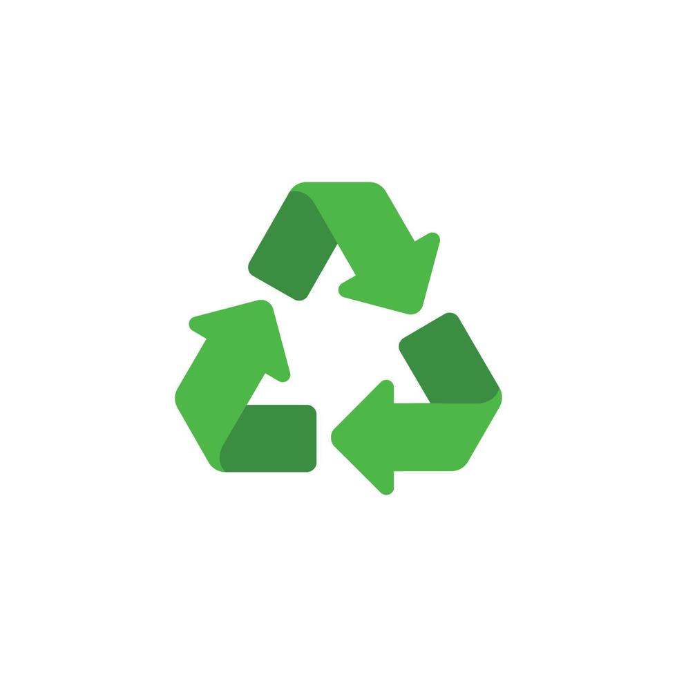 Logo-Icon-Design-Vorlagenvektor recyceln vektor
