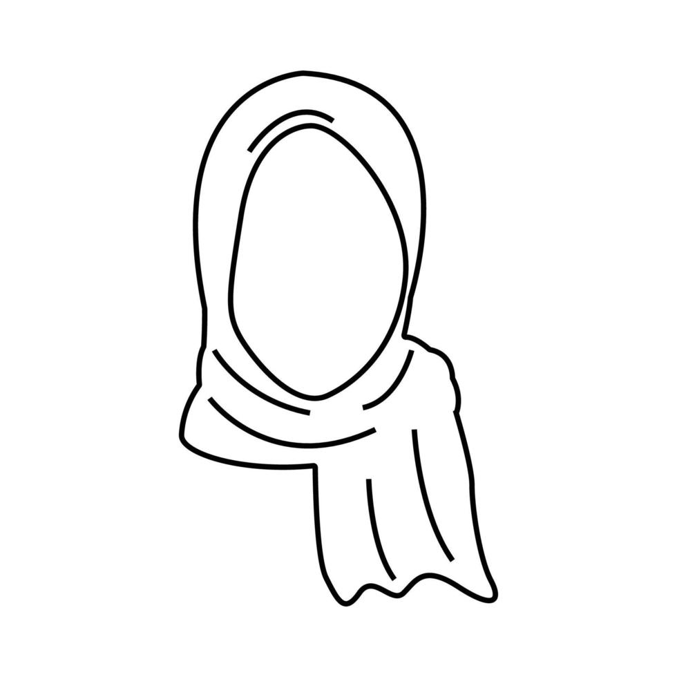 hijab ikon designmall vektor