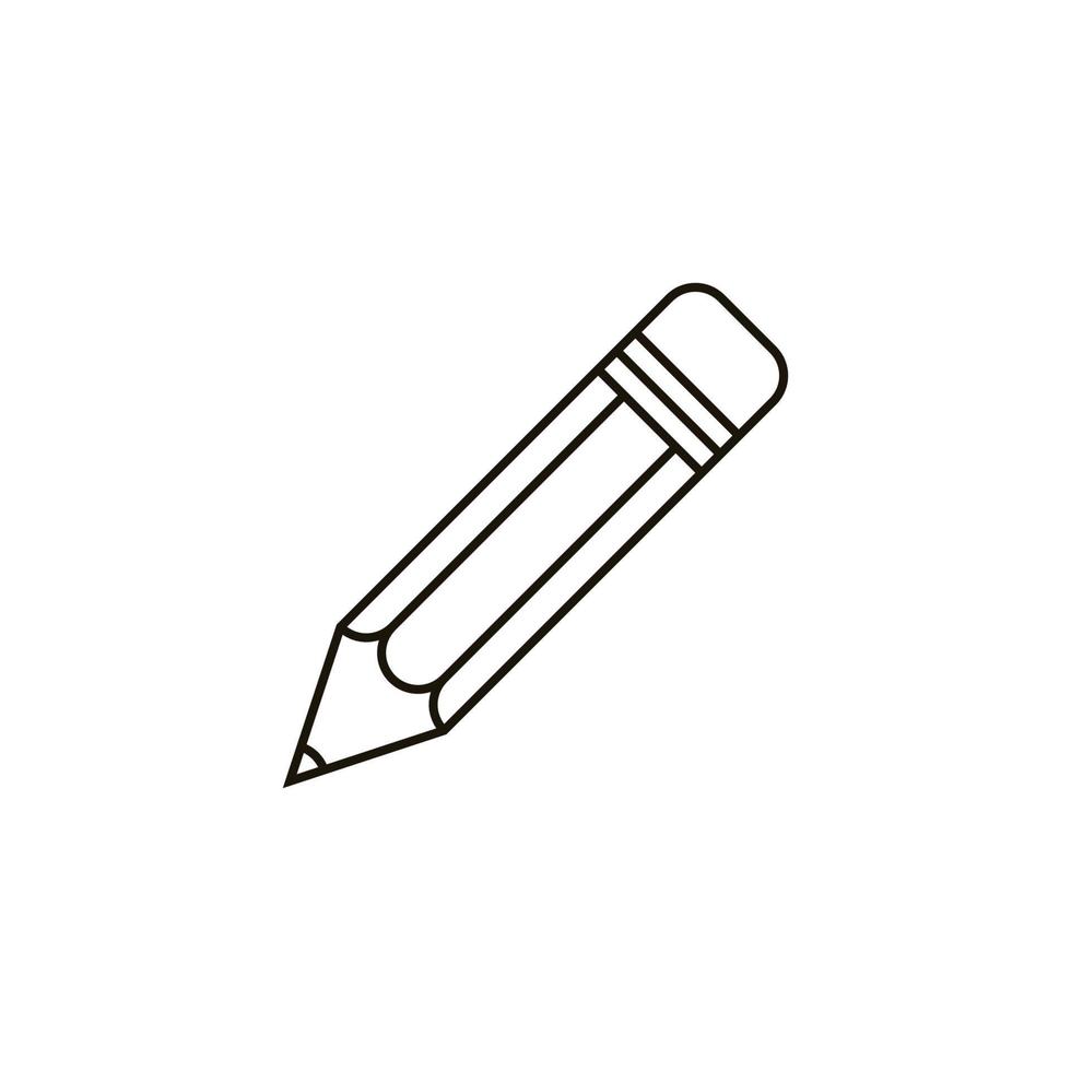 Bleistift-Logo-Icon-Design-Vorlage-Vektor vektor
