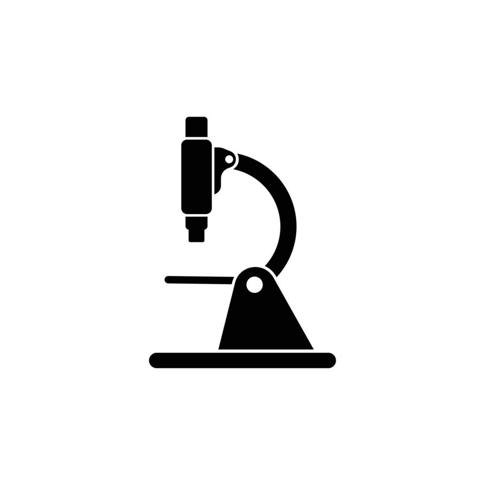 Mikroskop-Icon-Design-Vorlage vektor
