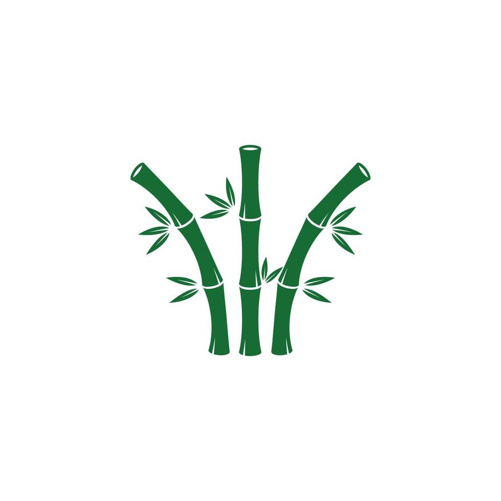 Bambus-Icon-Design-Vorlage vektor